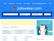 Tablet Screenshot of jobseeker.com